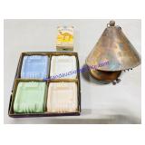 Vintage Ceramic Ashtrays, Copper Electric Lamp &