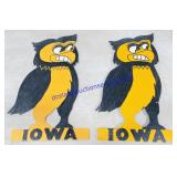 Iowa Hawkeye Wooden Art