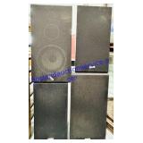 Akai Walnut Veneer 4 Speaker Set