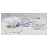 Milk Glass Bowl & Crystal Glass Bowls and