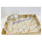 Lot of Drinking and Juice Glasses