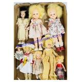 8 Vintage Plastic Fashion Dolls
