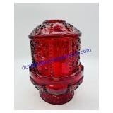 Indian Glass Red Fairy Lamp