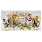 (19) Pepsi Cartoon Collectors Glasses