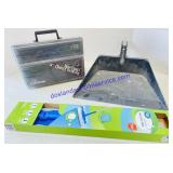 Tackle Box, Wet-Dry Mop and Large Dust Pan