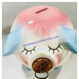 Corkey Piggy Bank and Glass Items