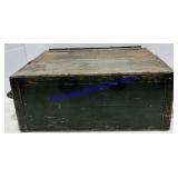 Vintage Metal Military Ammunition Box