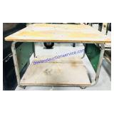 Wooden Rolling Tool Bench 24x36x28"