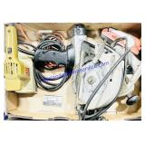 Corded Circular Saw, Sander, Drill, & Hand Sander