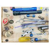 Pins, Flashlight, Scissors, Etc