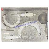 Partial Central Tool Co. Outside Micrometer Set