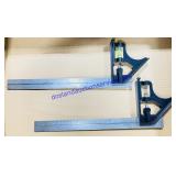 2 Stanley Metal Combination Squares