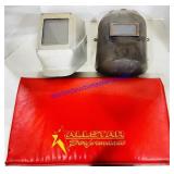 2 Welding Helmets & Folding Kneeling Mat