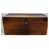 Latching Wooden Storage Box