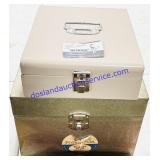 2 Metal Latching File Boxes