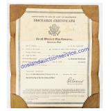WWII American Military Discharge Certificate