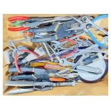 Lot of Wrenches, Tin Snips, Pliers, Etc