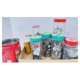 Lot of Washers, Nails, Screws, Etc