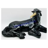 Universal Statuary Black Resin Unicorn Figure
