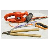 Black & Decker Hedge Trimmer, Pruning Saw and