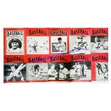 10 Antique 1930-1950s Baseball Magazines
