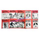10 Antique 1930-1950s Baseball Magazines