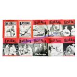 10 Antique 1930-1950s Baseball Magazines