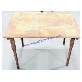 Weathered Antique Small Wooden Table (18x28x20')
