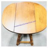 Folding Leaf Wooden Coffee Table (23x26x29')