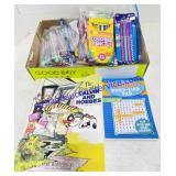 Markers, Colored Pens and Cartoon Book