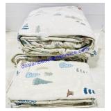 Cotton Flannel Single Bedsheets and Pillow Cases