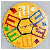 Wooden Cribbage Board (24' round)
