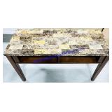Resin Top Wooden Sideboard (19x48x28')