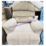 Brown/Beige Upholstery Recliner (44x38x42')