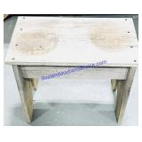 Antique Wooden Outdoor Side Table (22x12x19')