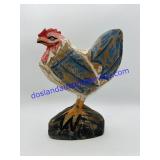Wooden Rooster Sculpture