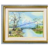 Iowan Elsie Wigdahl Canvas Framed Painting (18 x
