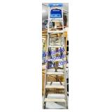 8' Aluminum & 6' Wooden A Ladders