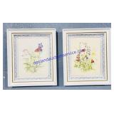 2) Framed Hanging Art Prints (19 x 16')