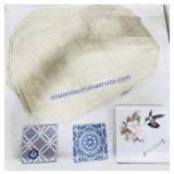 (4) Plastic Placemats and Ceramic Coasters
