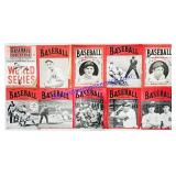 10 Antique 1930-1950s Baseball Magazines