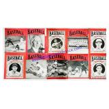 10 Antique 1930-1950s Baseball Magazines