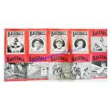 10 Antique 1930-1950s Baseball Magazines