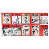 10 Antique 1930-1950s Baseball Magazines