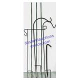 Lot of Metal Yard Stakes, Hangers, & Crowbar