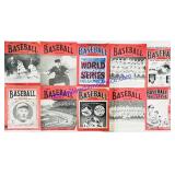 10 Antique 1930-1950s Baseball Magazines