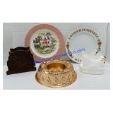 Napkin Holders, Plates & A Blunt Cake Dish