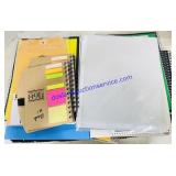Lot of Notebooks and Office Supplies