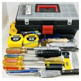 Tape Measures, Screwdrivers, Stud Finder, Etc