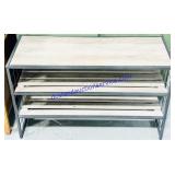 Metal & Vinyl Shoe Rack (12x30x18')